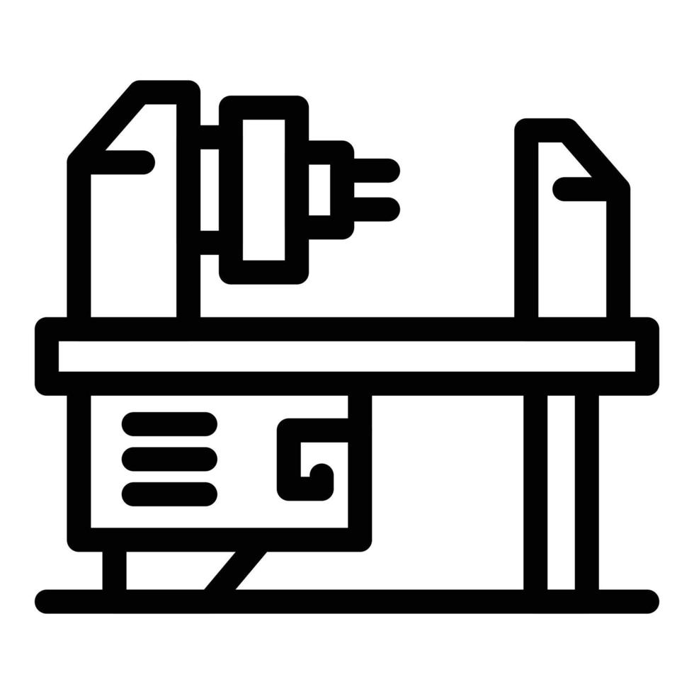 frezen machine uitrusting icoon, schets stijl vector