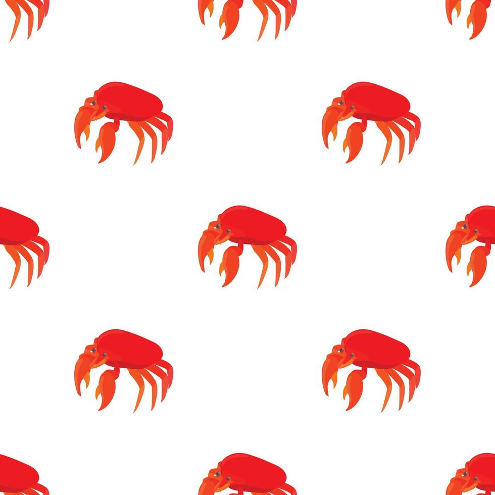 rood krab patroon naadloos vector