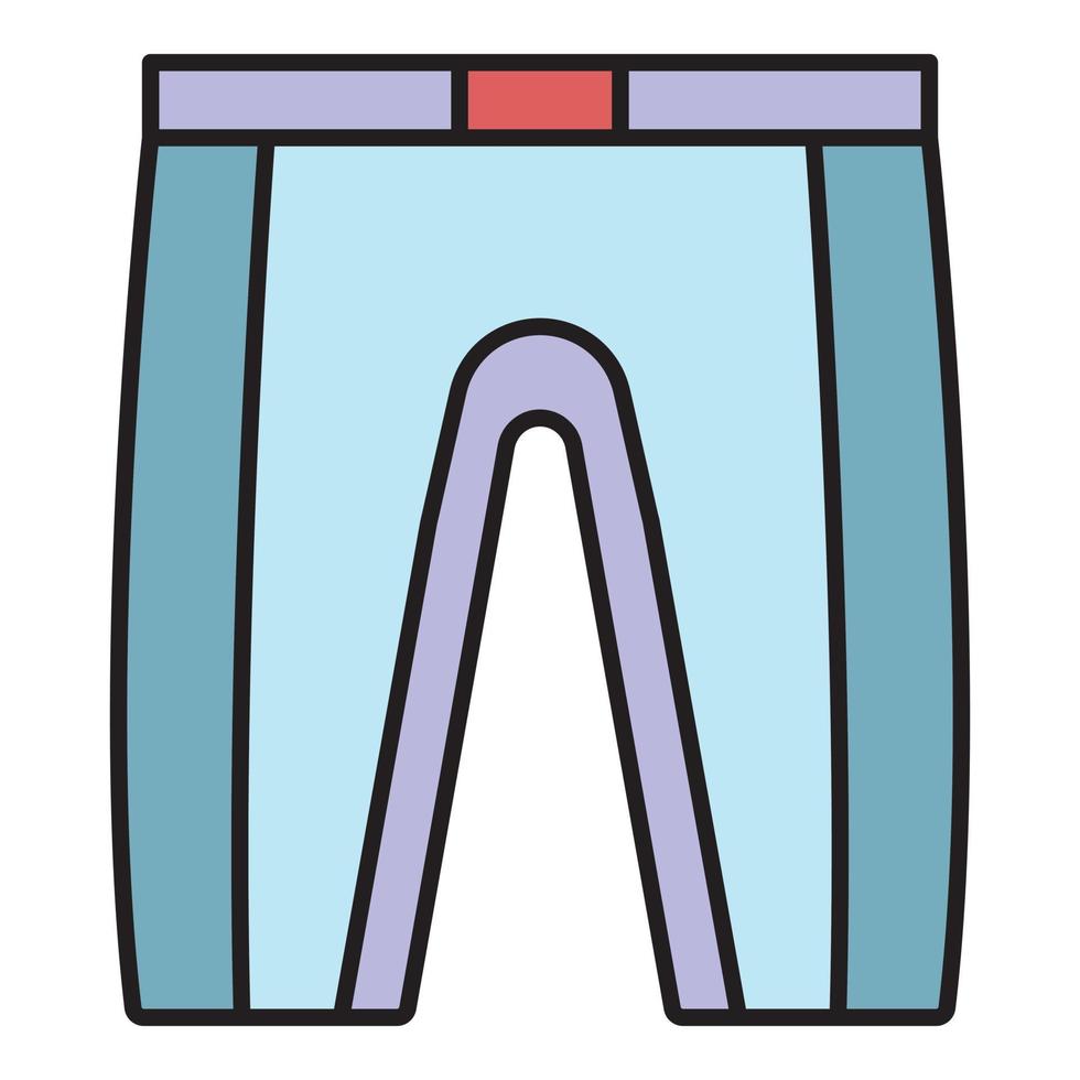 duiken shorts icoon kleur schets vector