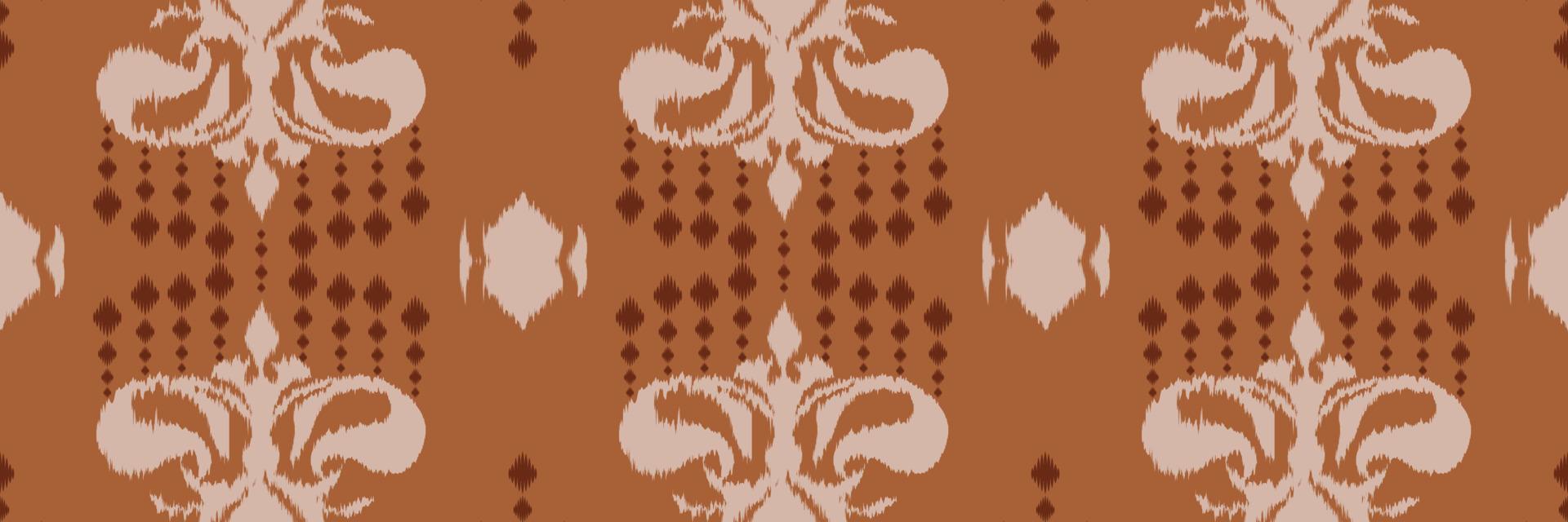 ikat bloemen batik textiel naadloos patroon digitaal vector ontwerp voor afdrukken Saree kurti Borneo kleding stof grens borstel symbolen stalen katoen