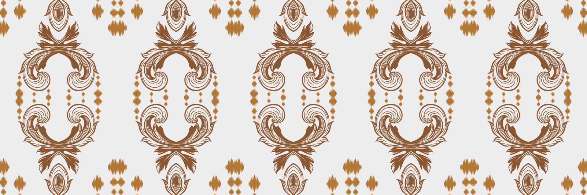 ikkat of ikat prints batik textiel naadloos patroon digitaal vector ontwerp voor afdrukken Saree kurti Borneo kleding stof grens borstel symbolen stalen elegant