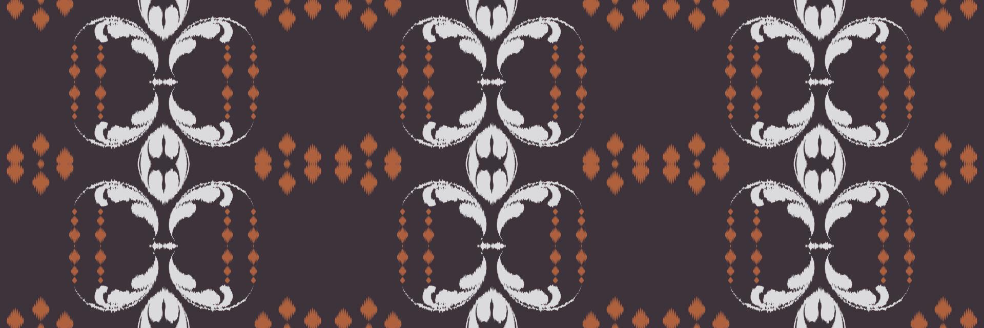 batik textiel etnisch ikat prints naadloos patroon digitaal vector ontwerp voor afdrukken Saree kurti Borneo kleding stof grens borstel symbolen stalen elegant