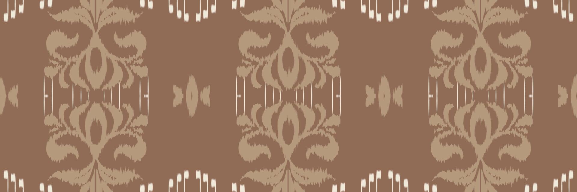 ikat bloemen batik textiel naadloos patroon digitaal vector ontwerp voor afdrukken Saree kurti Borneo kleding stof grens borstel symbolen stalen partij slijtage