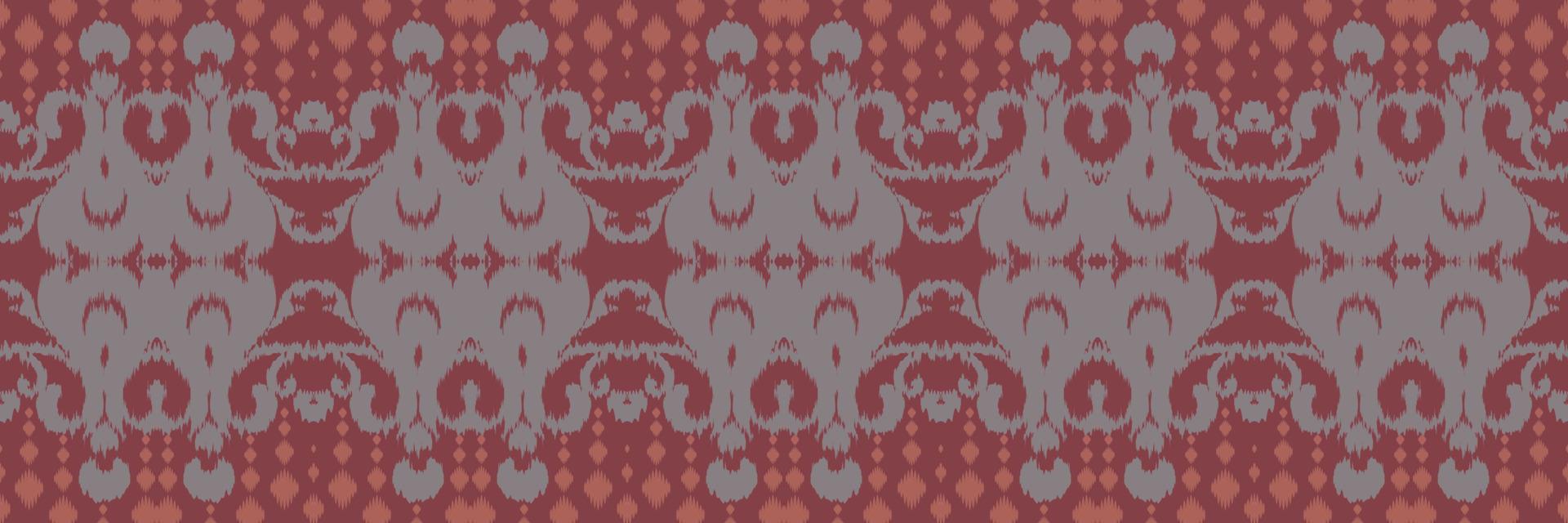 etnisch ikat bloemen batik textiel naadloos patroon digitaal vector ontwerp voor afdrukken Saree kurti Borneo kleding stof grens borstel symbolen stalen partij slijtage