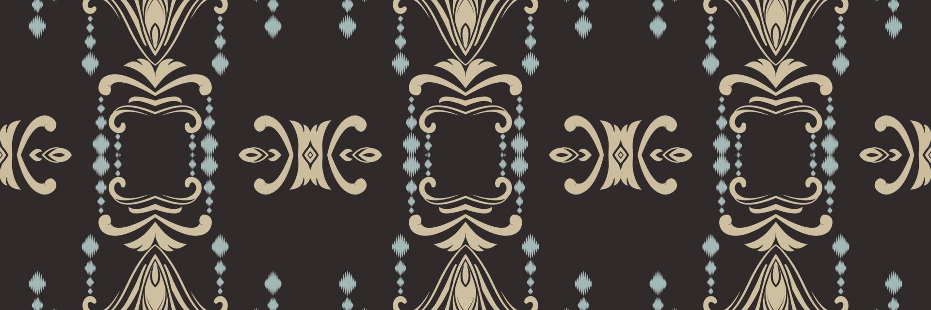 motief ikat ontwerpen batik textiel naadloos patroon digitaal vector ontwerp voor afdrukken Saree kurti Borneo kleding stof grens borstel symbolen stalen ontwerper
