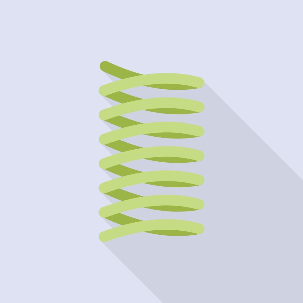 groen voorjaar spoel icoon, vlak stijl vector
