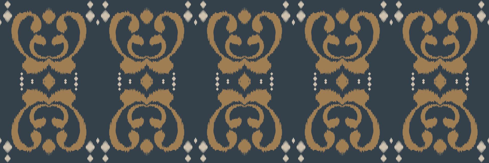 ikat bloemen tribal kruis naadloos patroon. etnisch meetkundig ikkat batik digitaal vector textiel ontwerp voor prints kleding stof Saree mughal borstel symbool zwaden structuur kurti kurtis kurta's