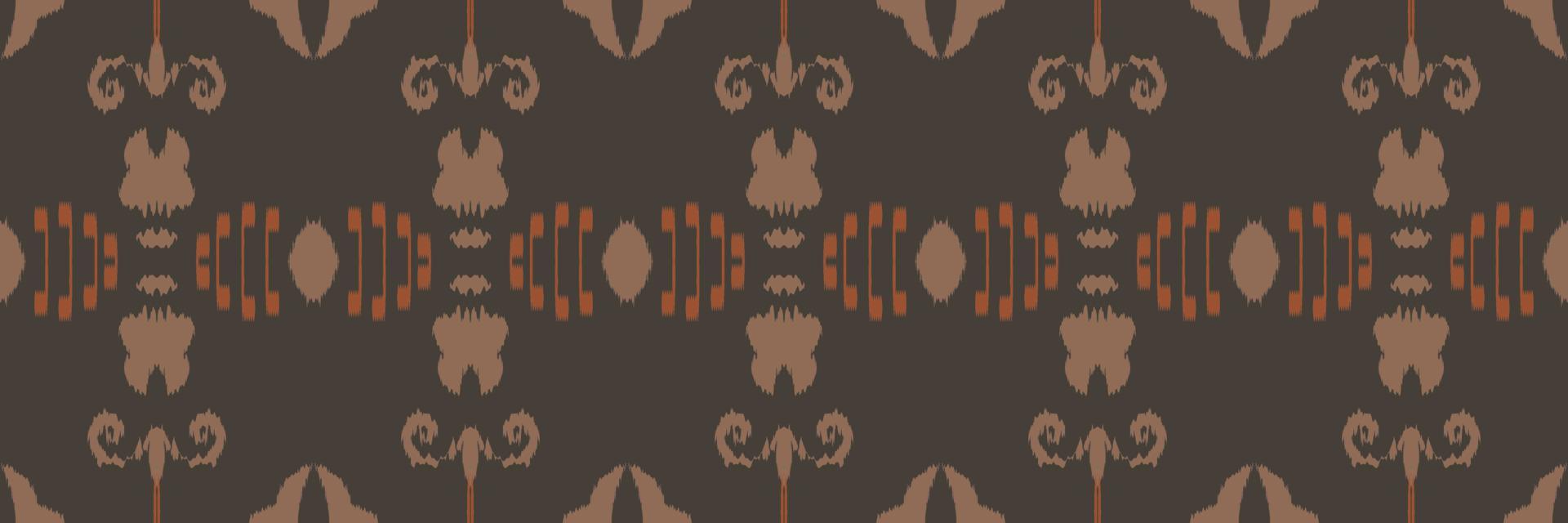 motief ikat afdrukken batik textiel naadloos patroon digitaal vector ontwerp voor afdrukken Saree kurti Borneo kleding stof grens borstel symbolen stalen elegant