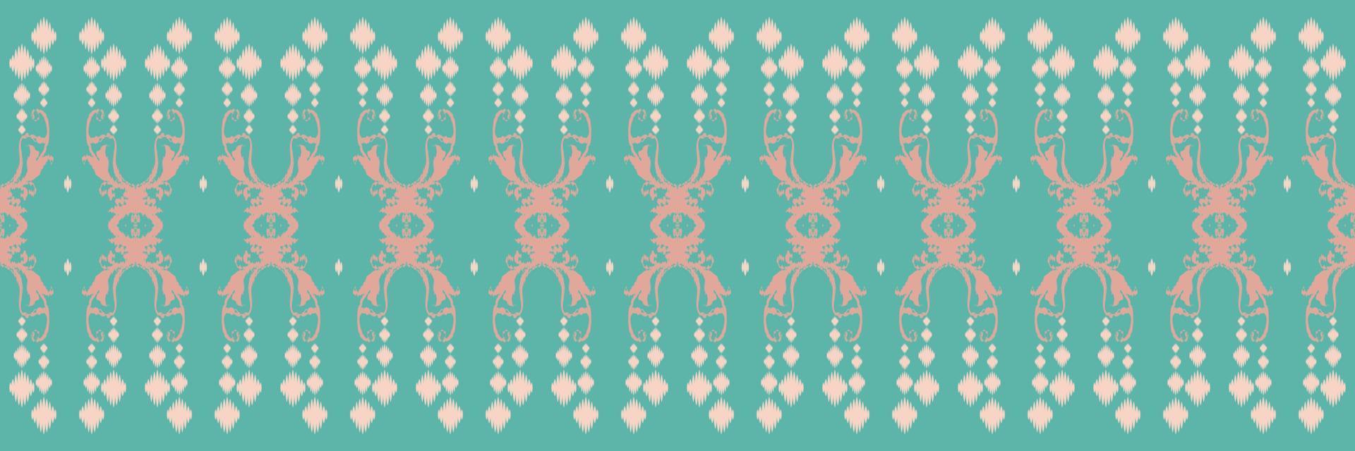 ikat bloemen tribal kruis naadloos patroon. etnisch meetkundig ikkat batik digitaal vector textiel ontwerp voor prints kleding stof Saree mughal borstel symbool zwaden structuur kurti kurtis kurta's