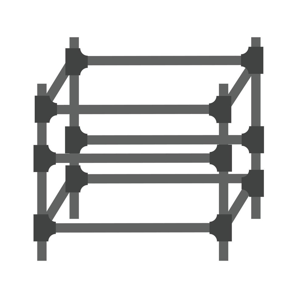 stellingen vlak grijswaarden icoon vector