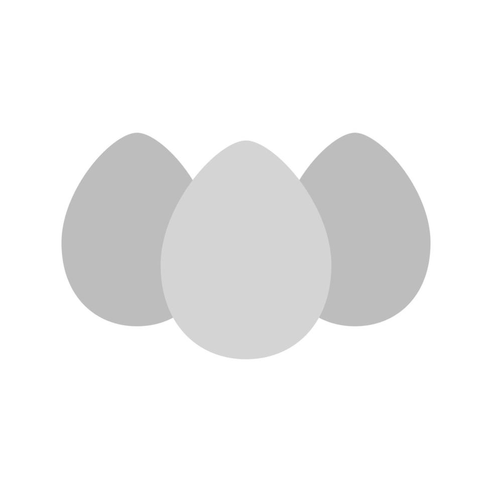 eieren vlak grijswaarden icoon vector