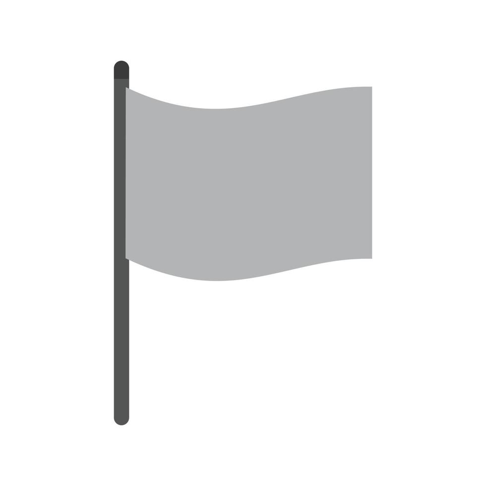 vlag ii vlak grijswaarden icoon vector