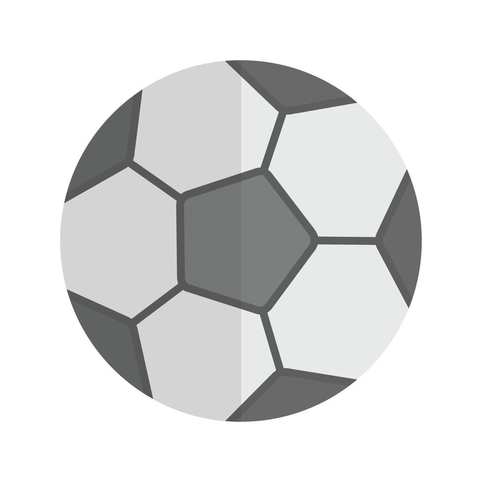 Amerikaans voetbal vlak grijswaarden icoon vector