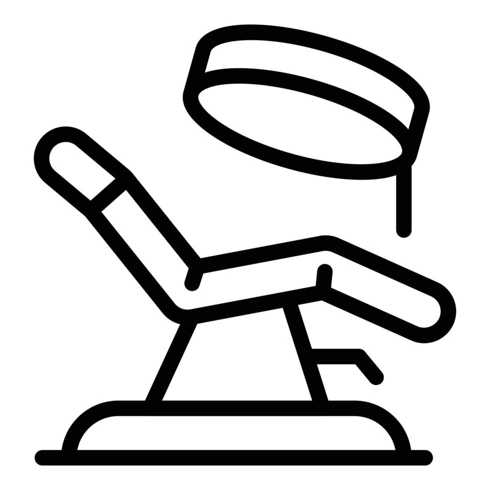 tandarts stoel icoon, schets stijl vector