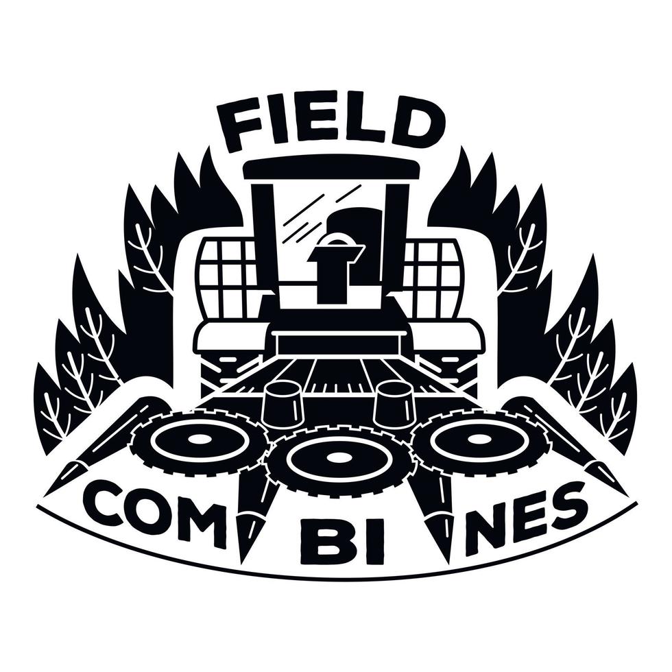 veld- combineert logo, gemakkelijk stijl vector