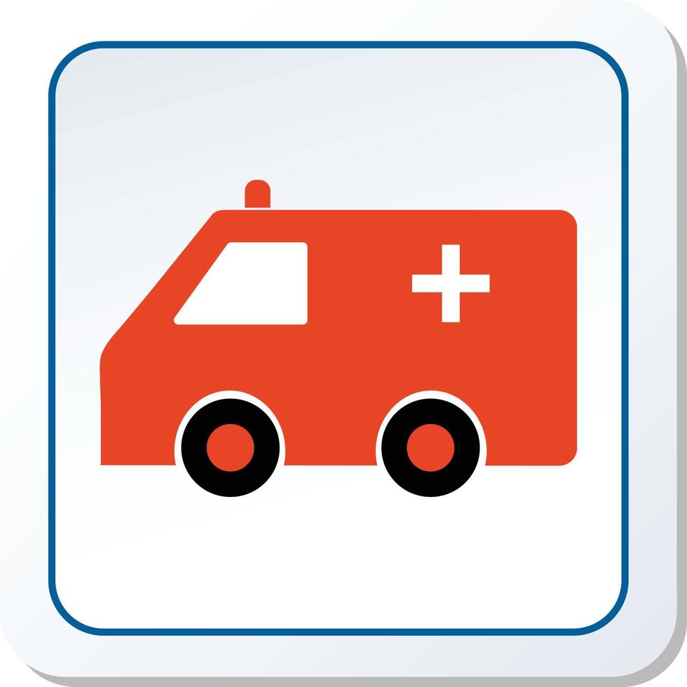 medisch ambulance icoon vector grafisch