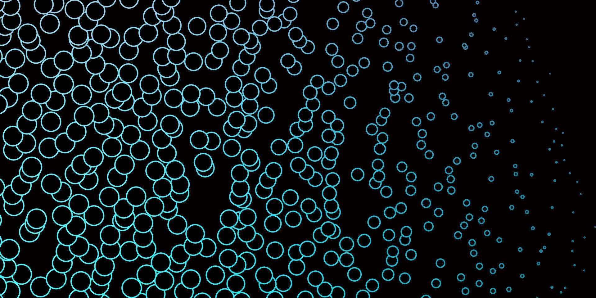 donkerroze, blauwe vectorachtergrond met cirkels. vector