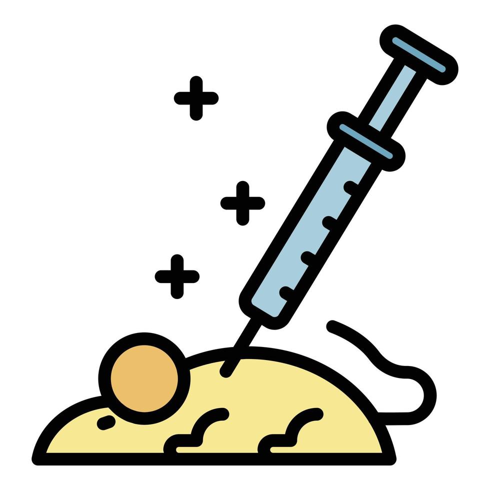 laboratorium Rat experiment icoon kleur schets vector