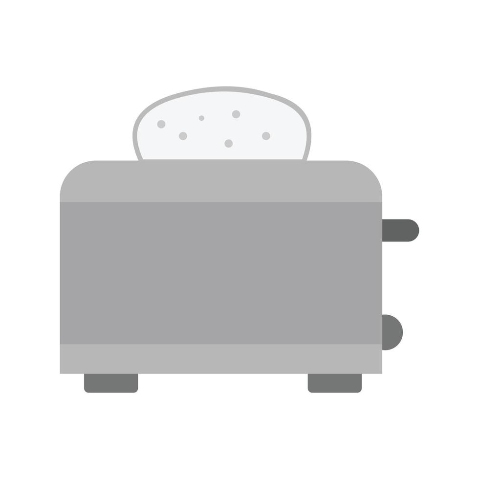 tosti apparaat vlak grijswaarden icoon vector