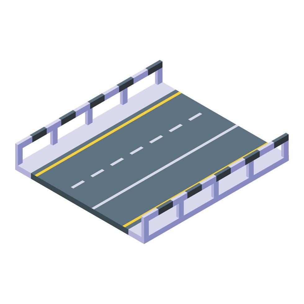 stad weg icoon, isometrische stijl vector