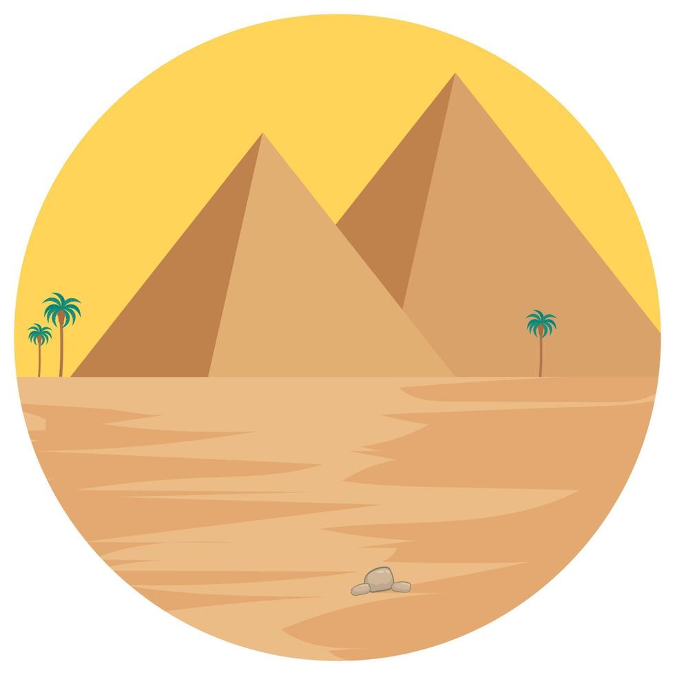 landschap Egypte mooi illustratie. vector