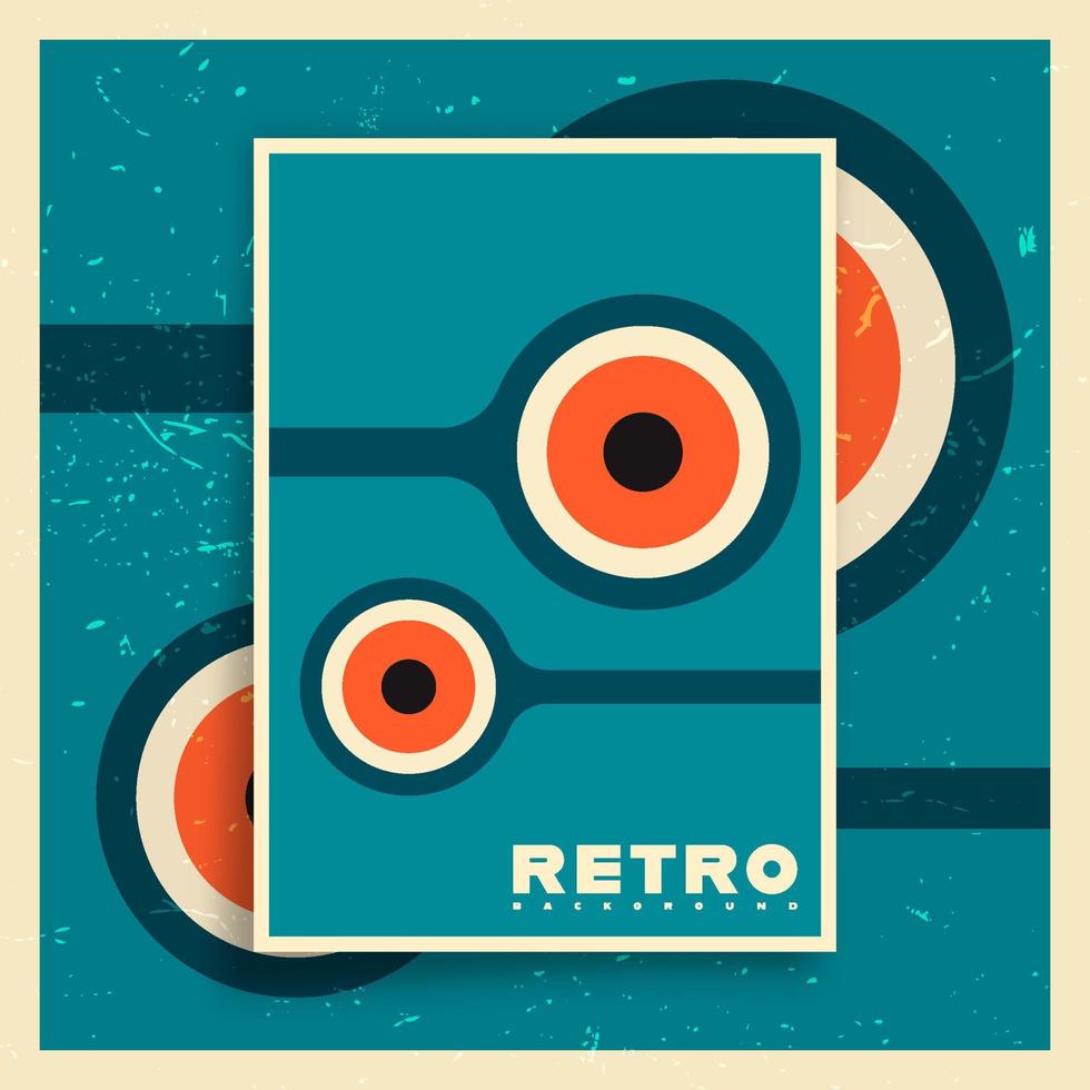 retro grunge structuur achtergrond met wijnoogst minimaal ontwerp vector illustratie.