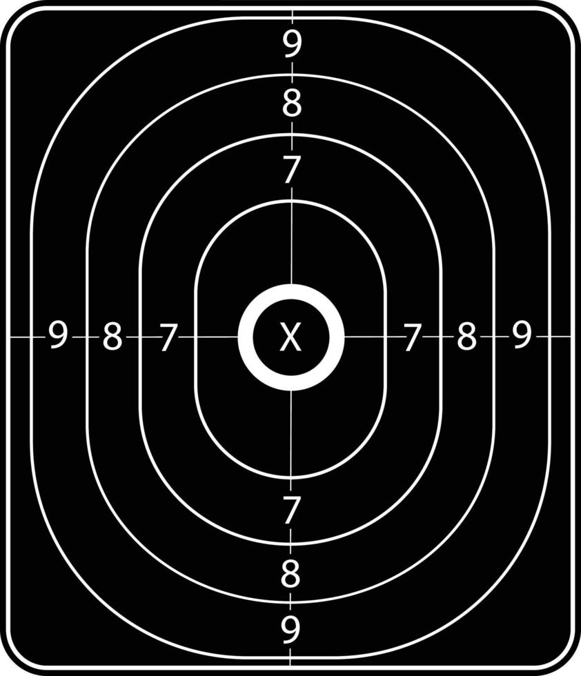 het schieten doelwit vuurwapens vector illustratie