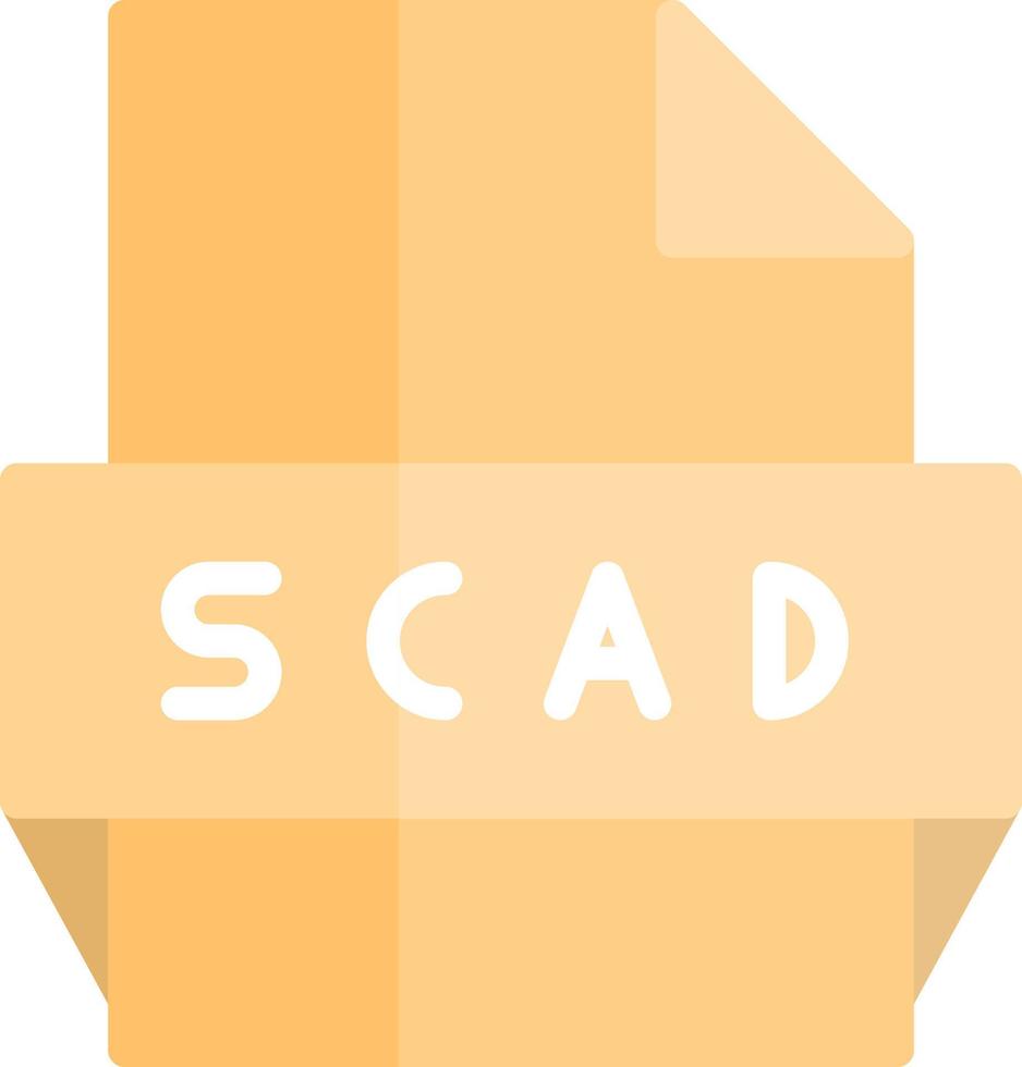 scad het dossier formaat icoon vector