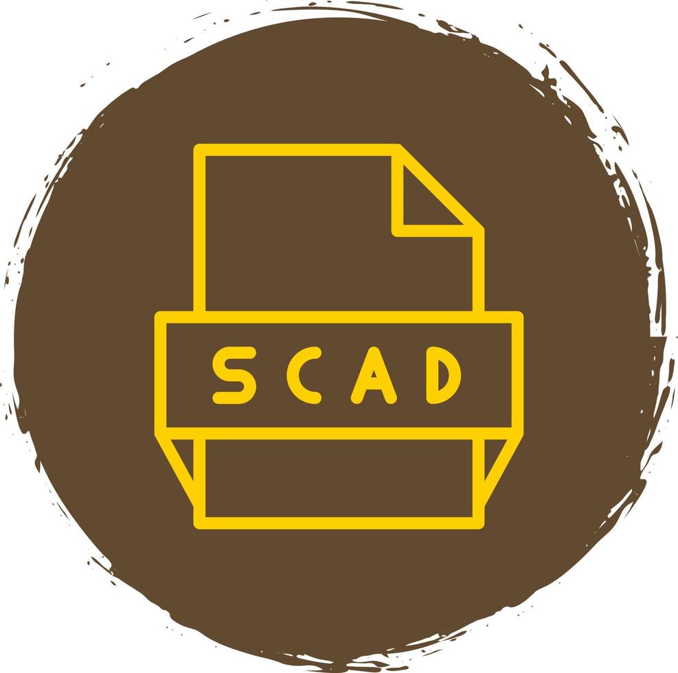 scad het dossier formaat icoon vector