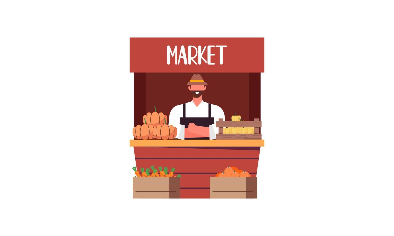 boeren markt concept illustratie vector