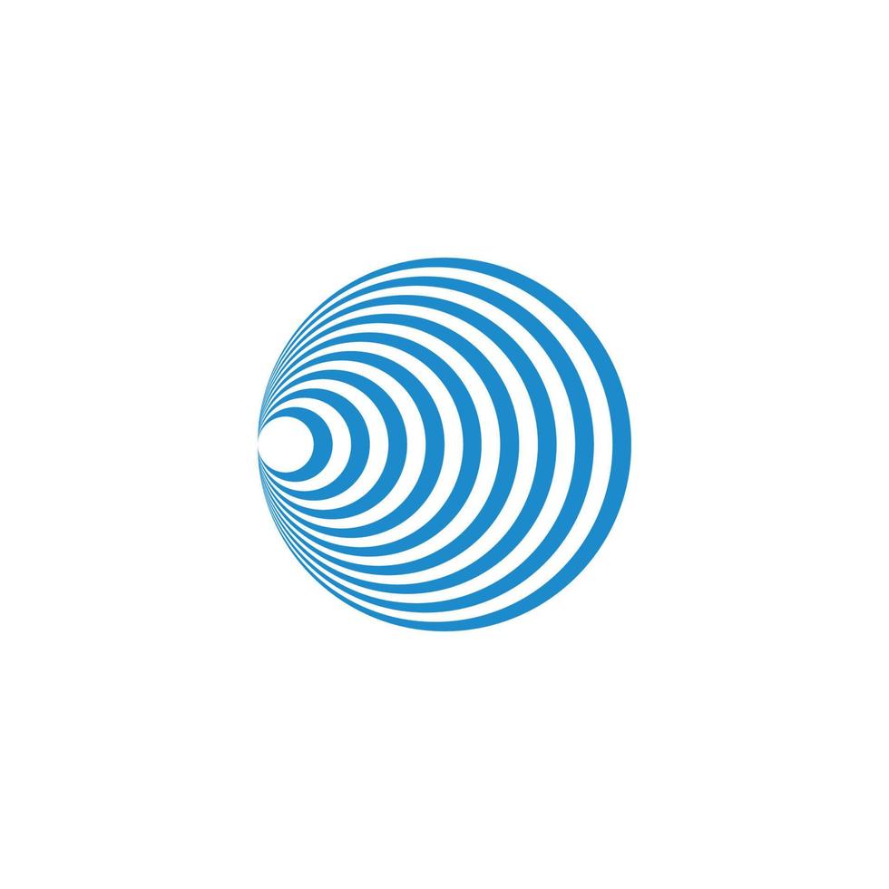 strepen curves meetkundig lijn beweging ontwerp logo vector