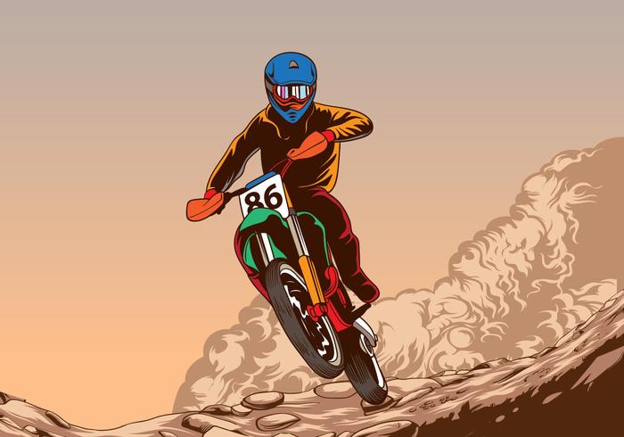 Motocross Kampioenschap vector