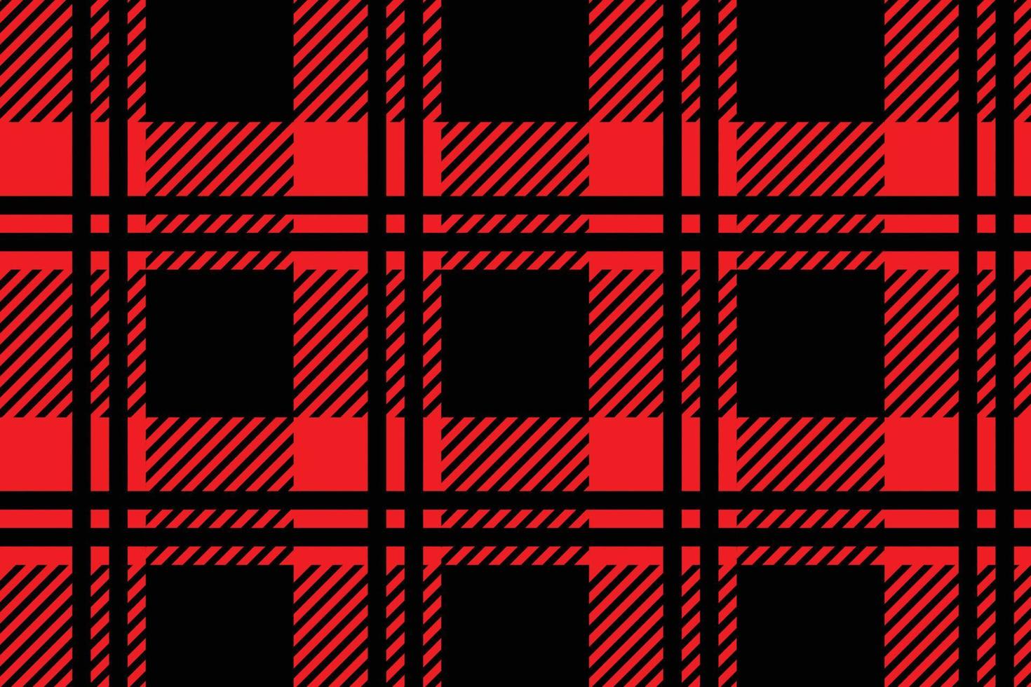 rood en zwart plaid kleding stof patroon voor achtergrond en behang vector