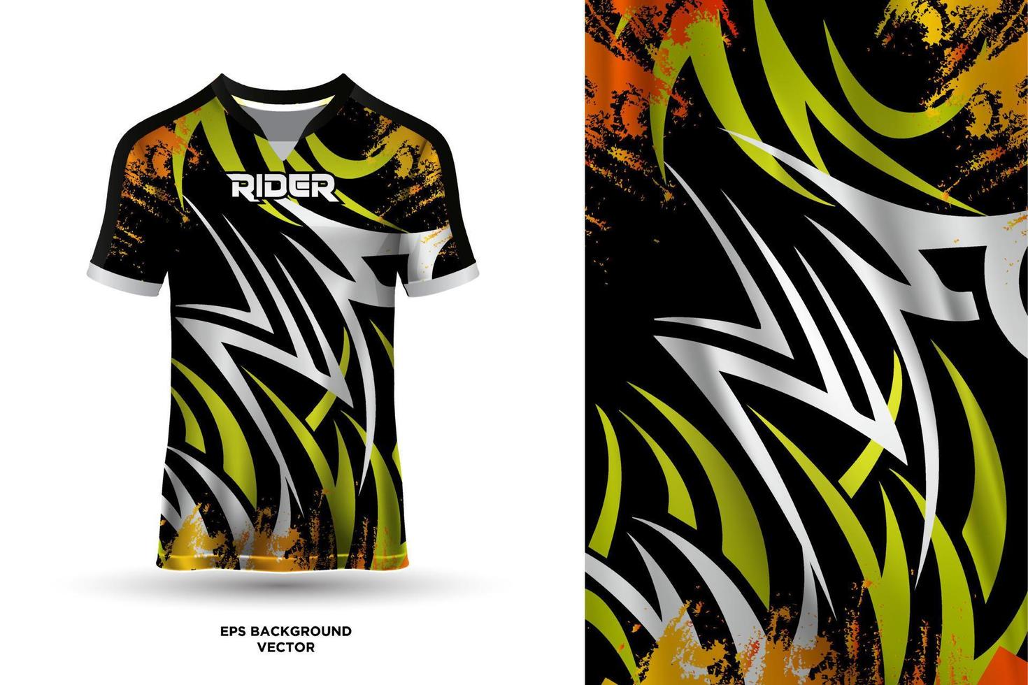 modern t overhemd Jersey ontwerp geschikt voor sport, racen, voetbal, gaming en e sport- vector