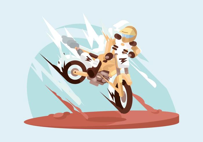 Motorcross Illustratie vector