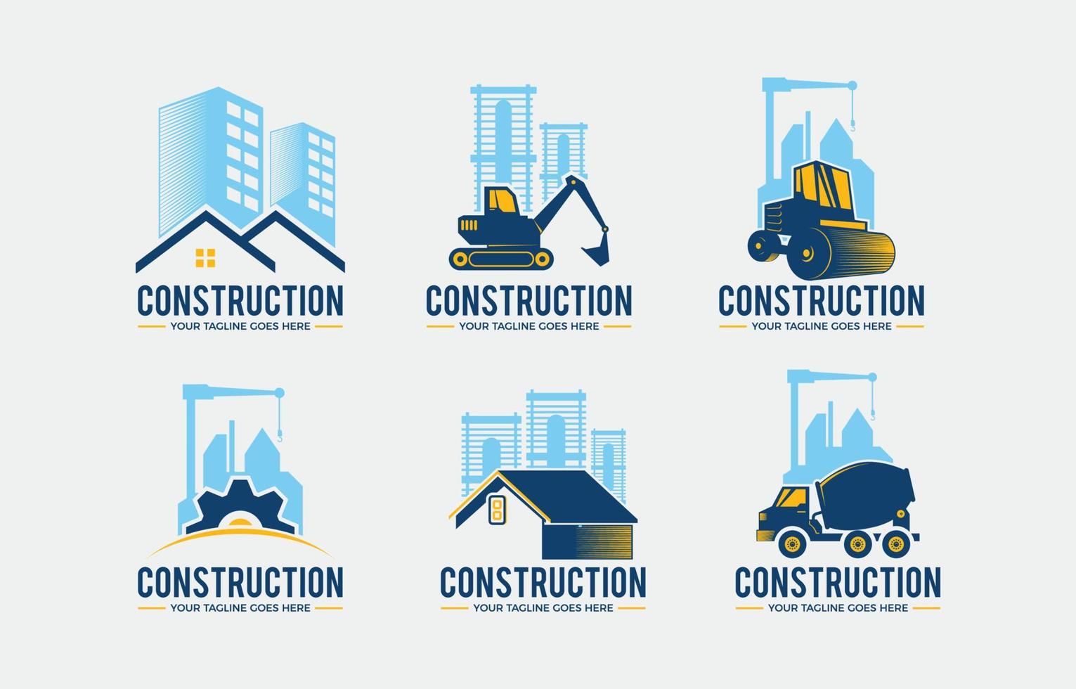 bouw logo collectie vector
