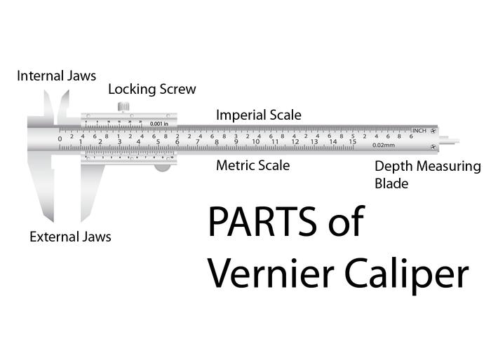 Realistische Vernierkaliper vector