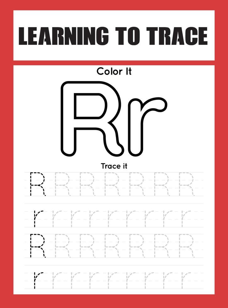 aan het leren naar spoor kinderen werkzaamheid werkblad vector