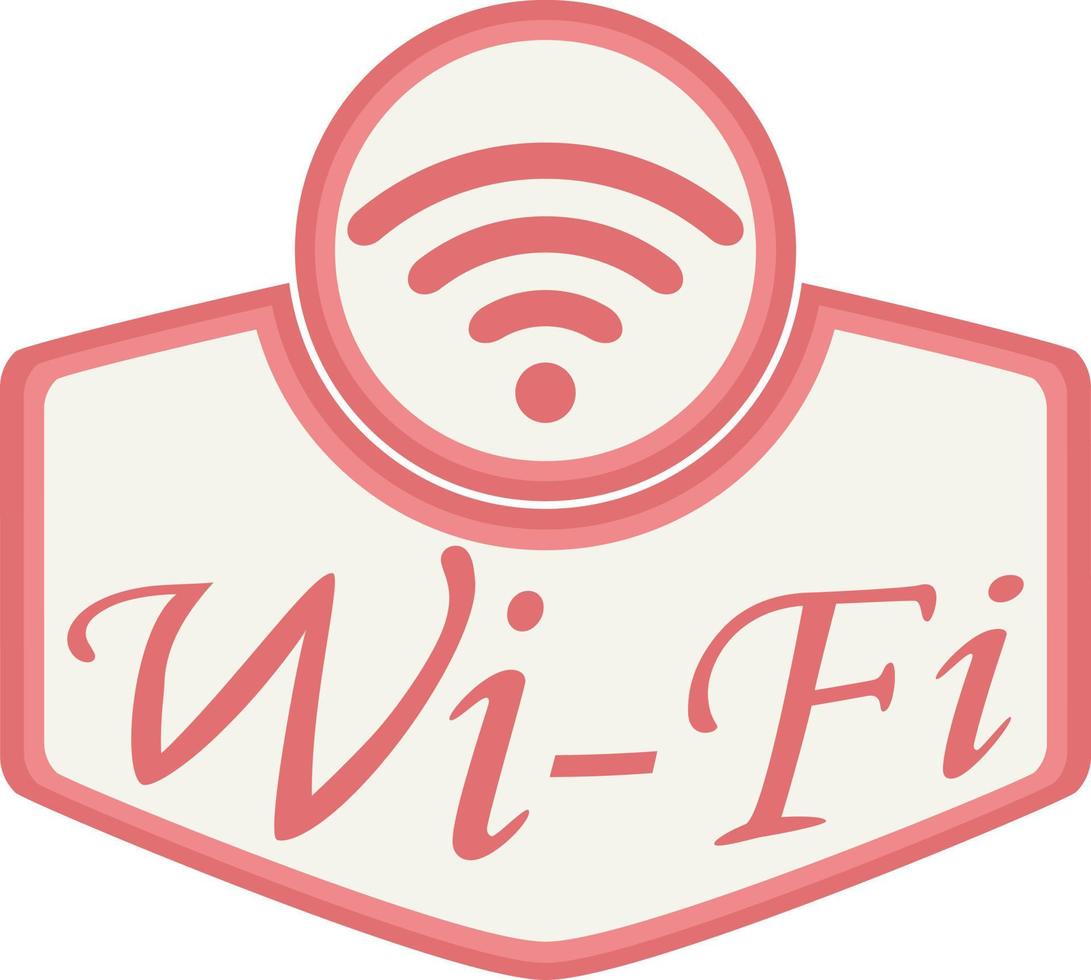 vlak stijl Wifi icoon. netwerk symbool voor internet verbinding. vector