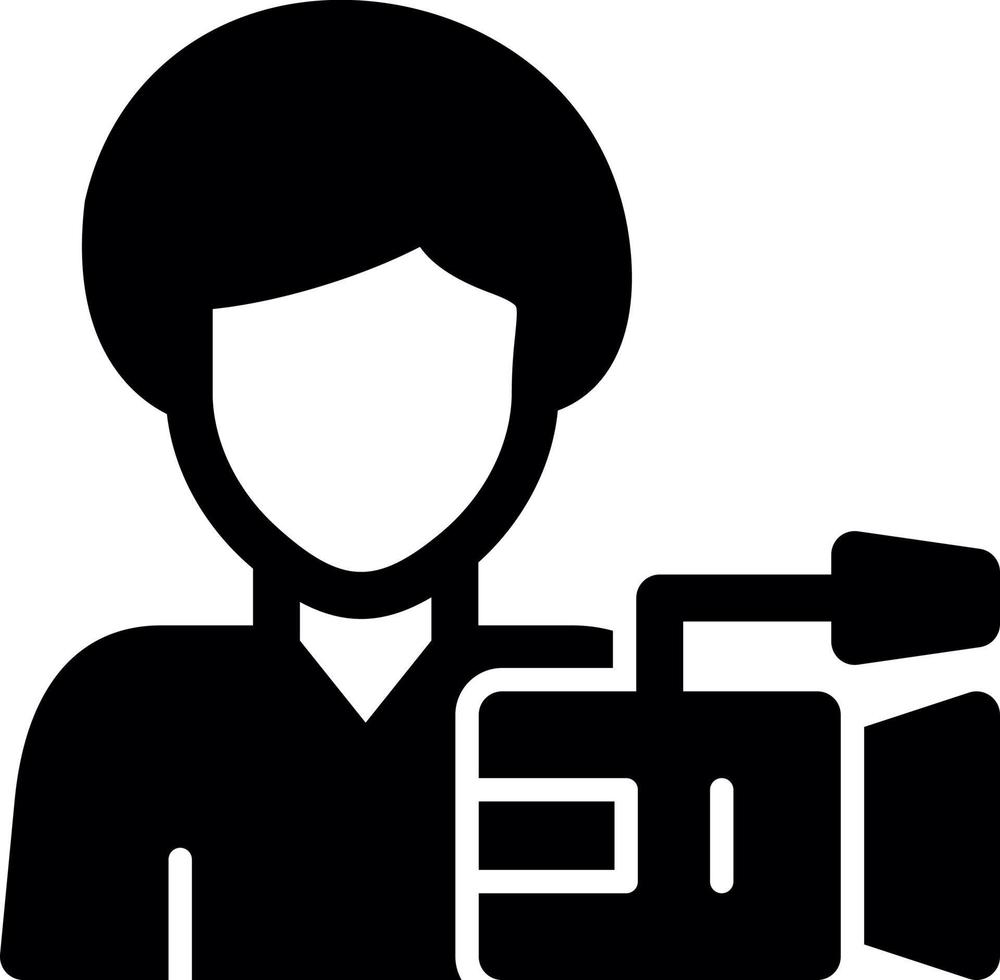 camera operator vector icoon ontwerp