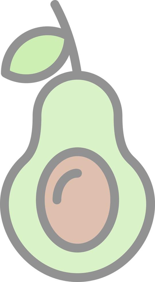 avocado vector icoon ontwerp