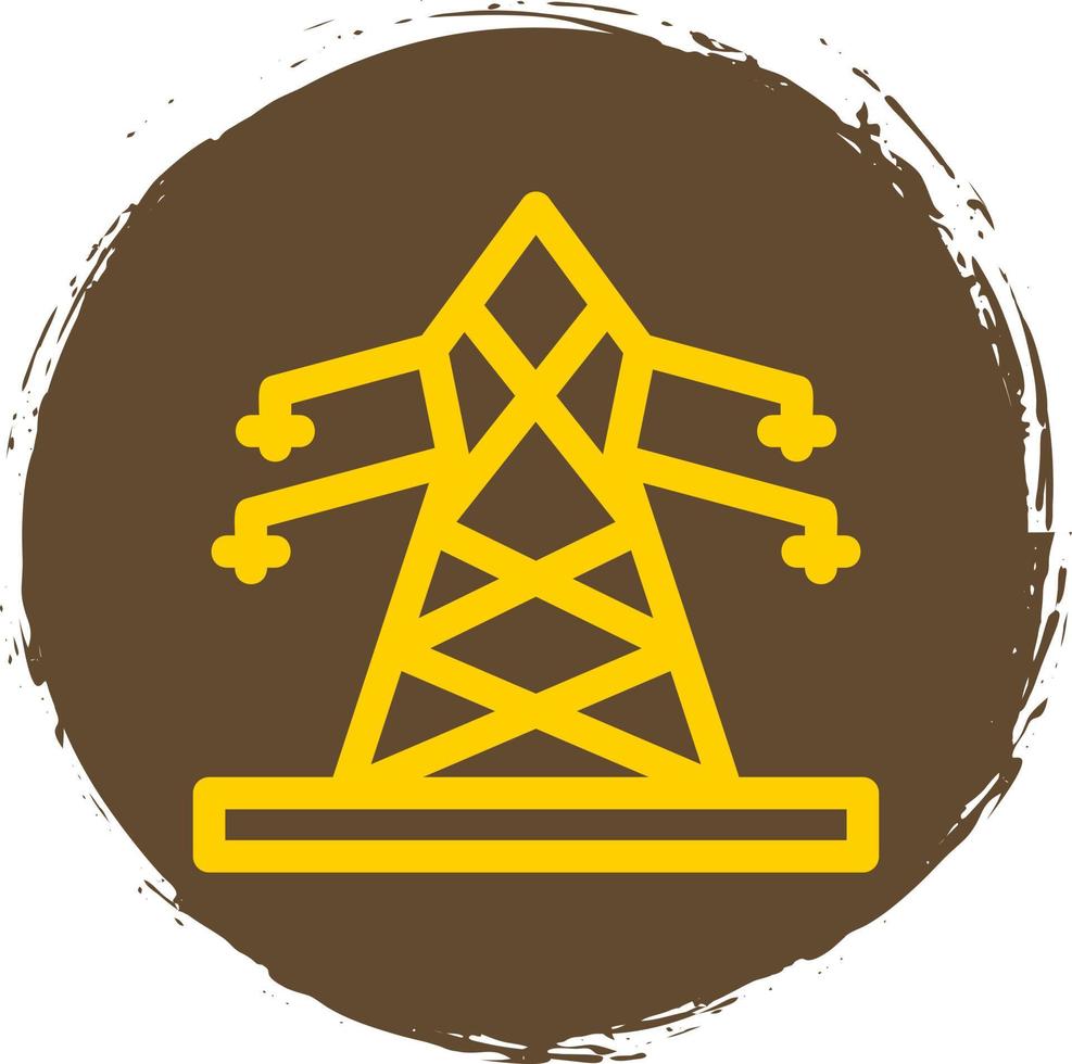 elektrische toren platte pictogram vector