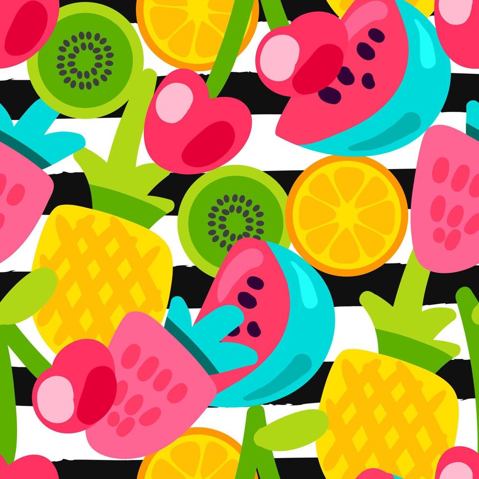 zomer fruit patronen vector