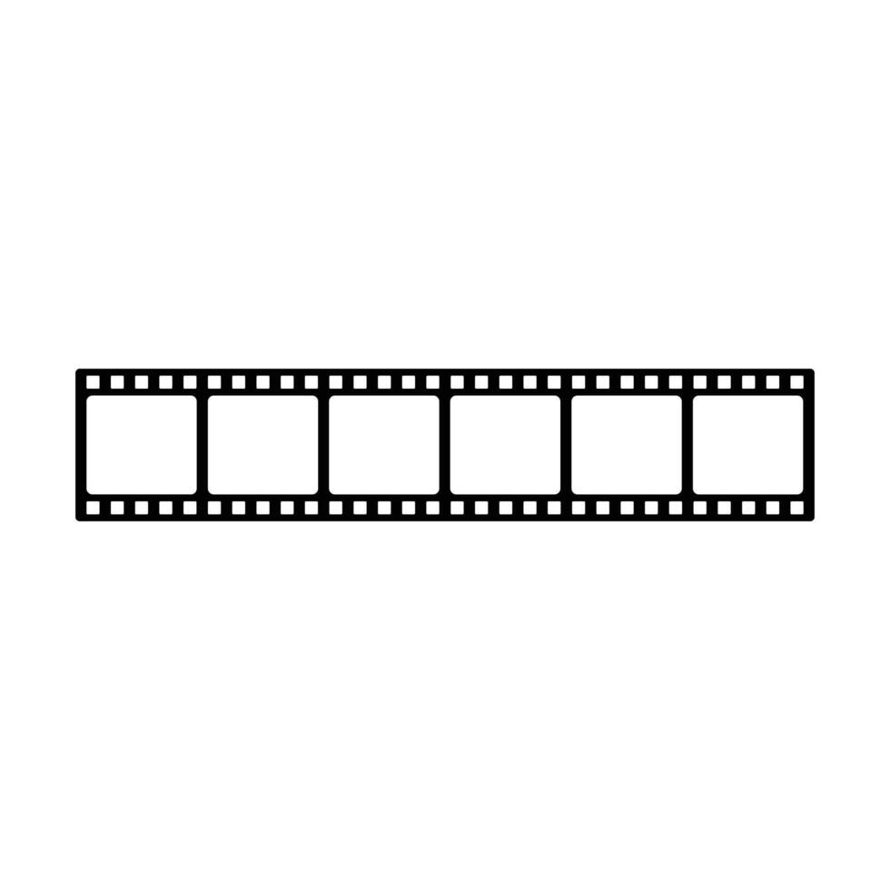 eps10 zwart vector film strip rollen 35mm blanco glijbaan kader icoon geïsoleerd Aan wit achtergrond. kader afbeelding fotografie symbool in een gemakkelijk vlak modieus modern stijl voor uw website ontwerp, en logo