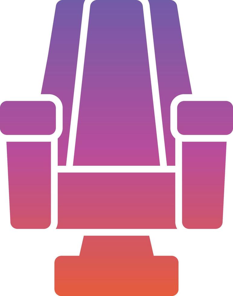 gaming stoel lijn vector icoon ontwerp