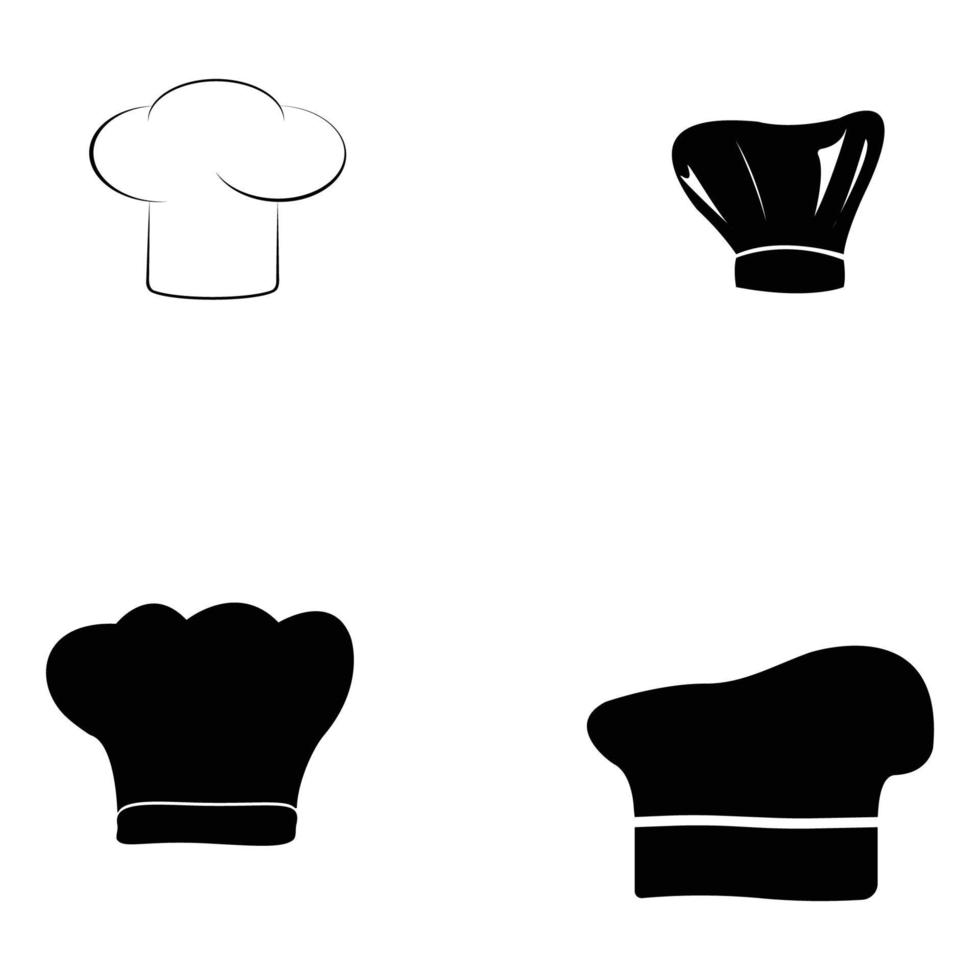 hoed chef logo vector