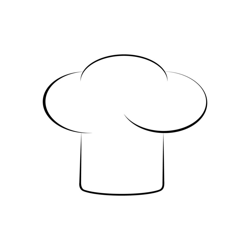 hoed chef logo vector