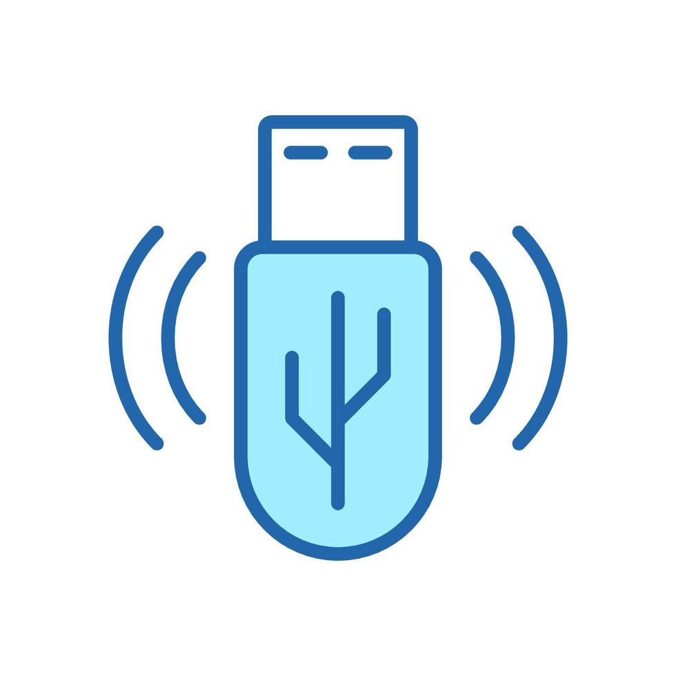 portable geheugen stok kleur lijn icoon. USB uitrusting lineair pictogram. gegevens opslag, flash schijf schets symbool. elektronisch hardware, backup geheugen drijfveer. bewerkbare hartinfarct. geïsoleerd vector illustratie.