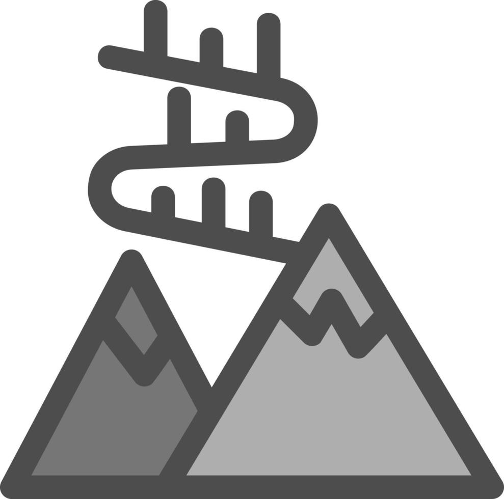 aurora borealis glyph-pictogram vector