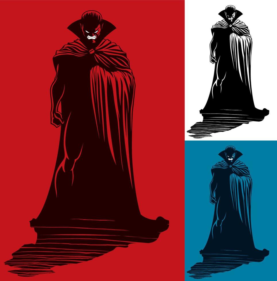 vampier tellen dracula vector